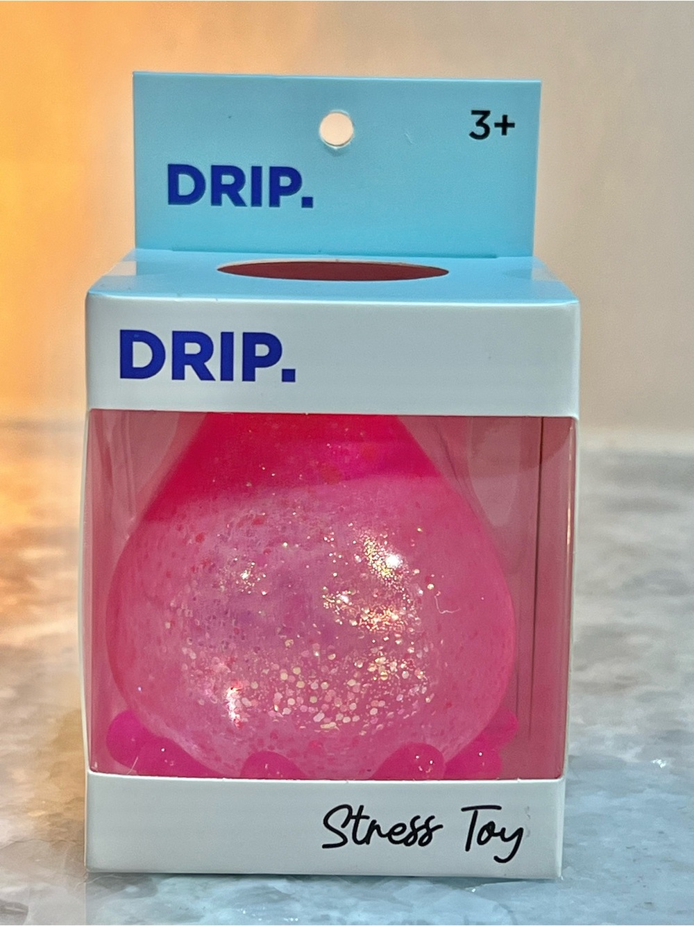 DRIP. Pink Glitter Stress Toy